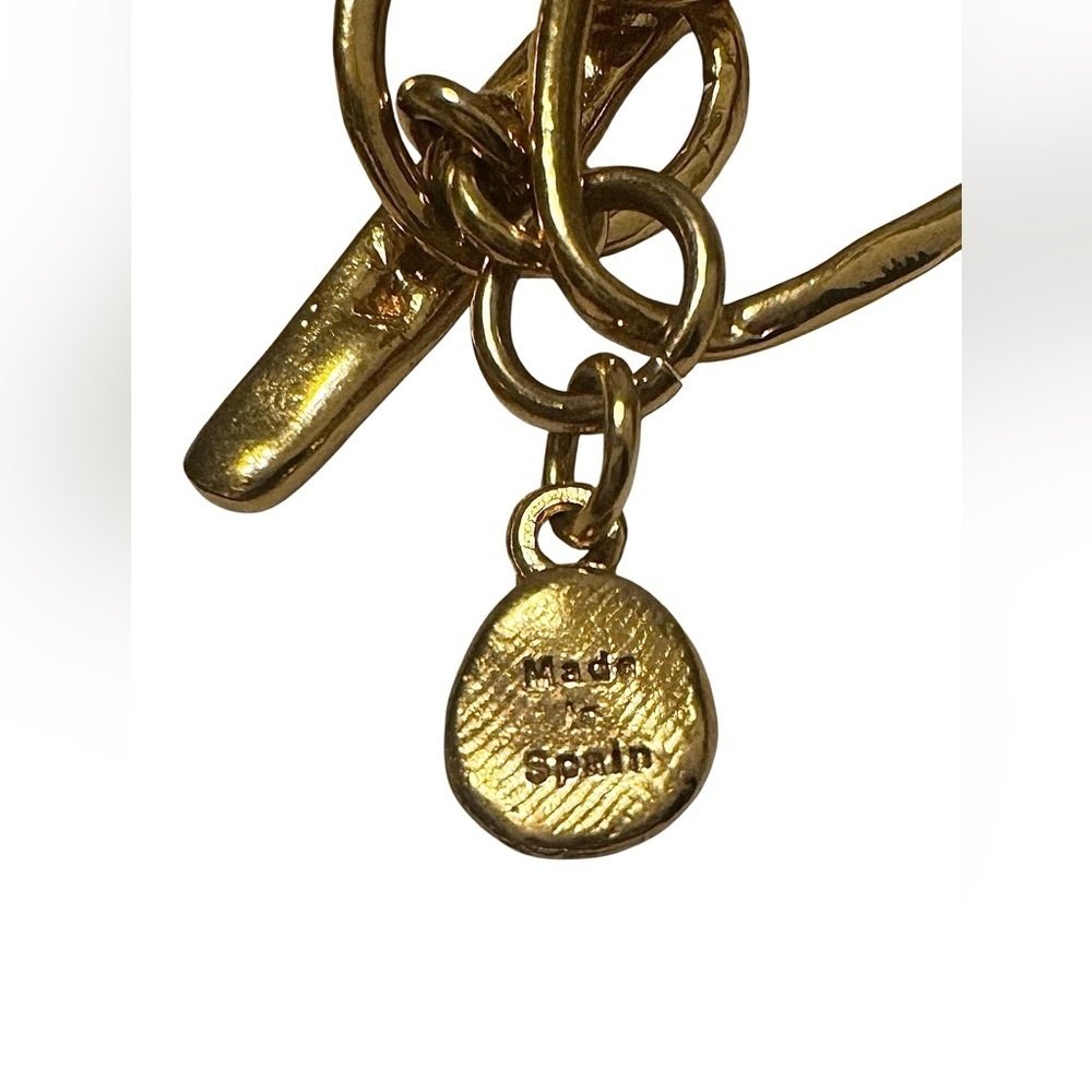 Velatti Gold Plated Chain Necklace with Baroque Pearl Accents - Picture 5 of 6
